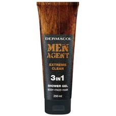 DERMACOL Men Agent Extreme Clean 3in1 гель для душа